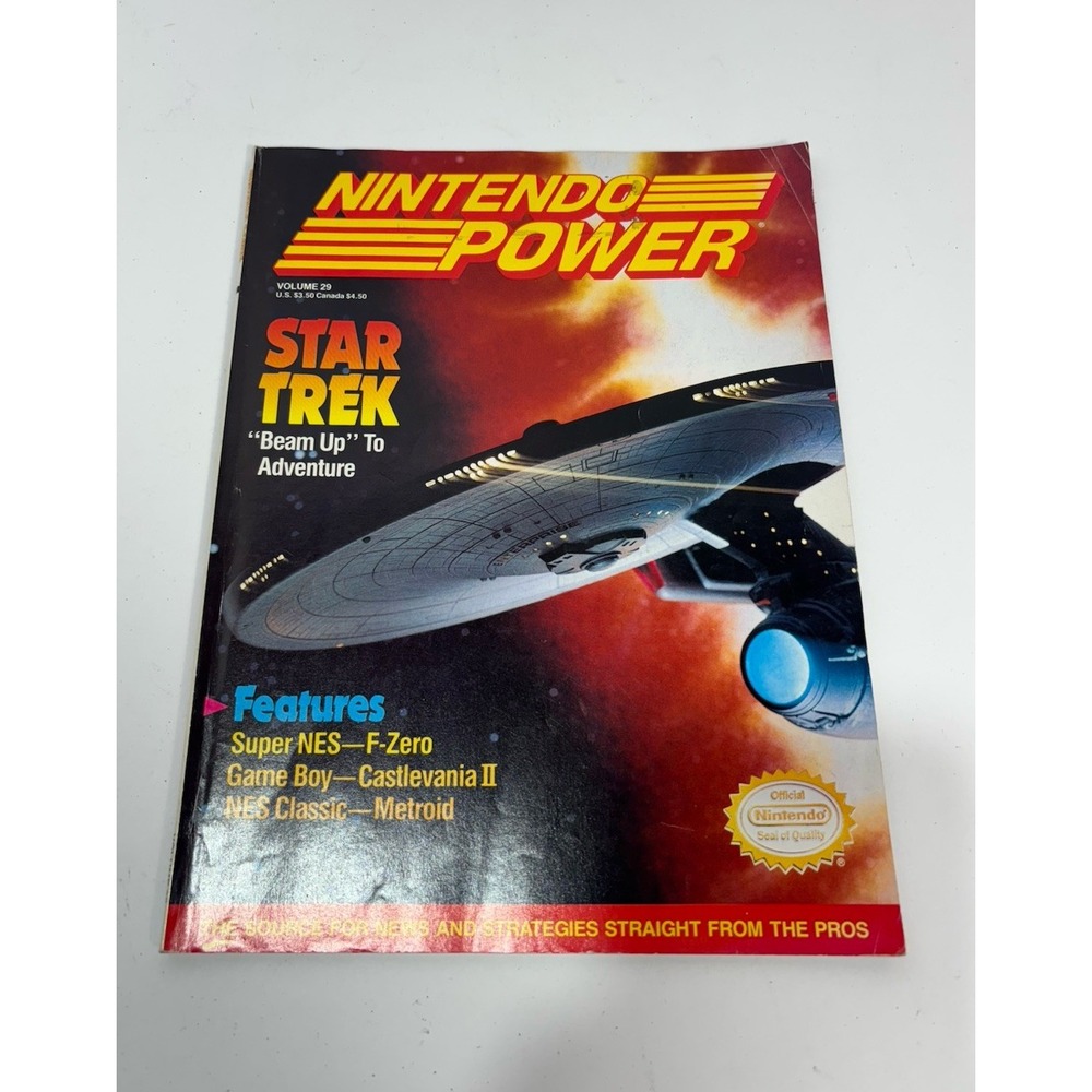 Nintendo Power  Volume 29 Star Trek‎ w Flintstones Poster